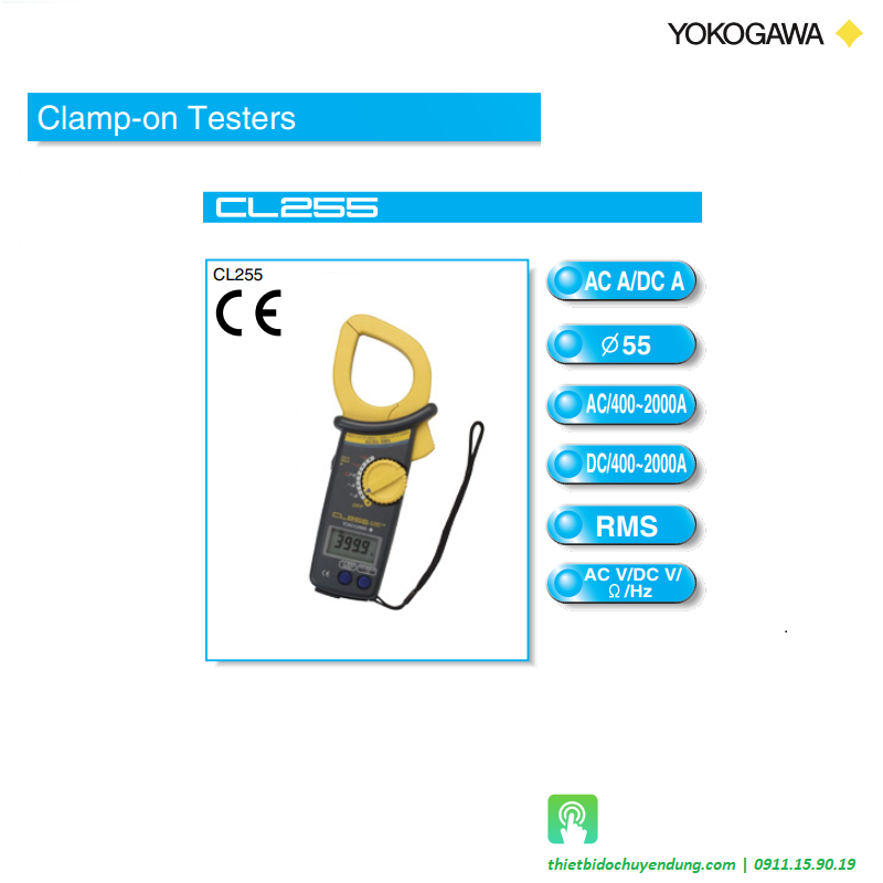 Yokogawa CL255 - AC/DC Clamp-on Tester