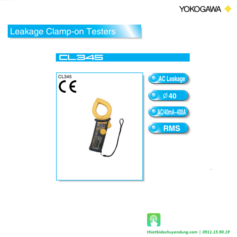 Yokogawa CL345 - Leakage Current Clamp-on Tester