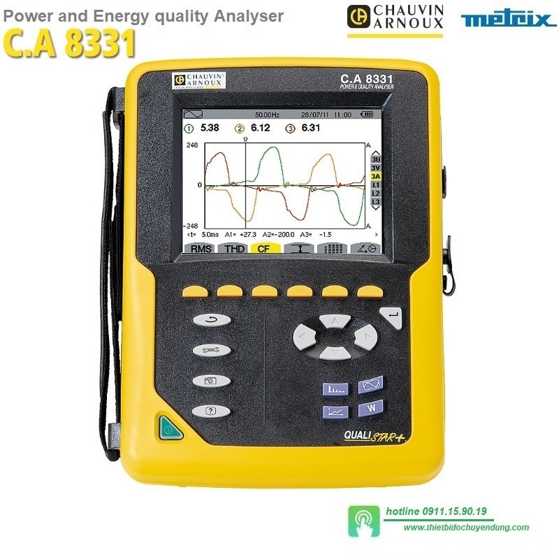 Chauvin Arnoux C.A 8331 - Power and Energy quality Analyser