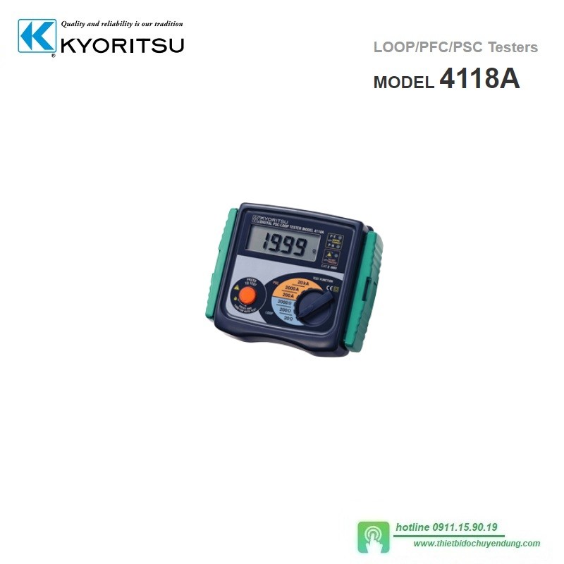 Kyoritsu KEW 4118A - LOOP/PFC/PSC Tester