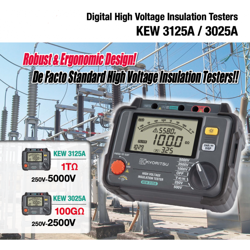 Kyoritsu KEW 3125A - High Voltage Insulation Tester